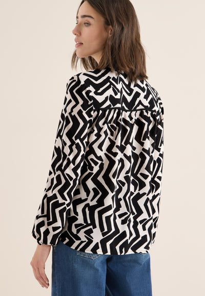 Bluse mit Grafikmuster