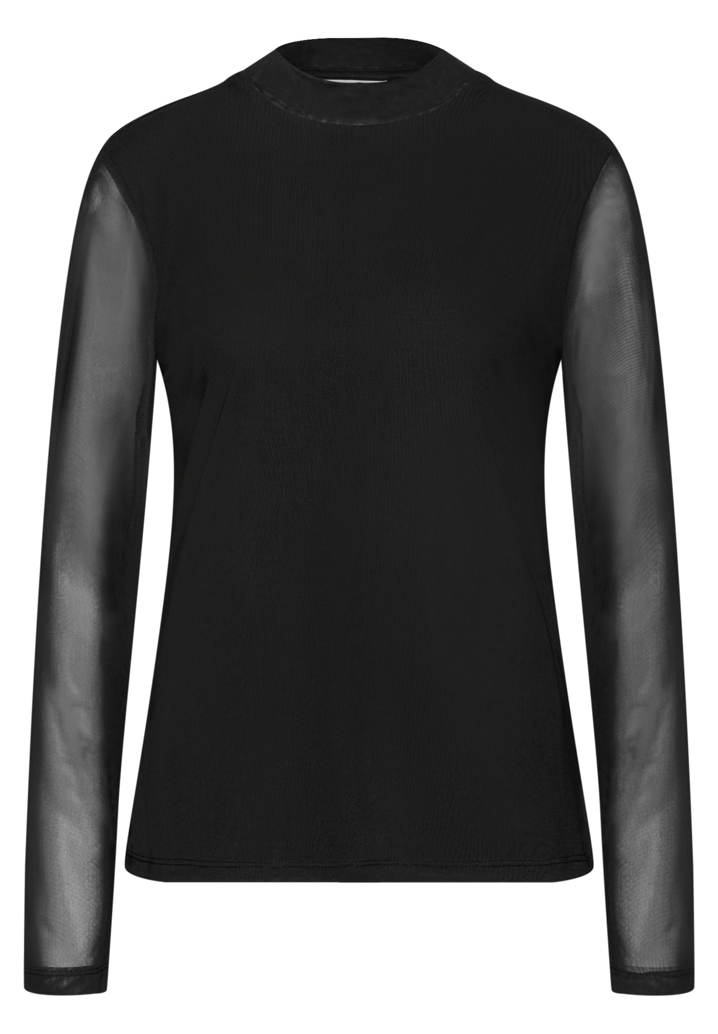 Mesh Turtleneck Shirt