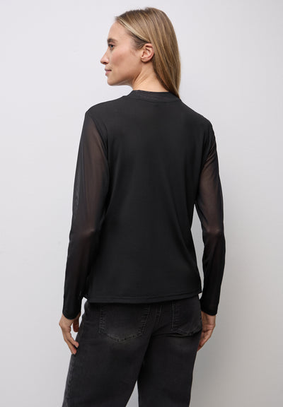 Mesh Turtleneck Shirt