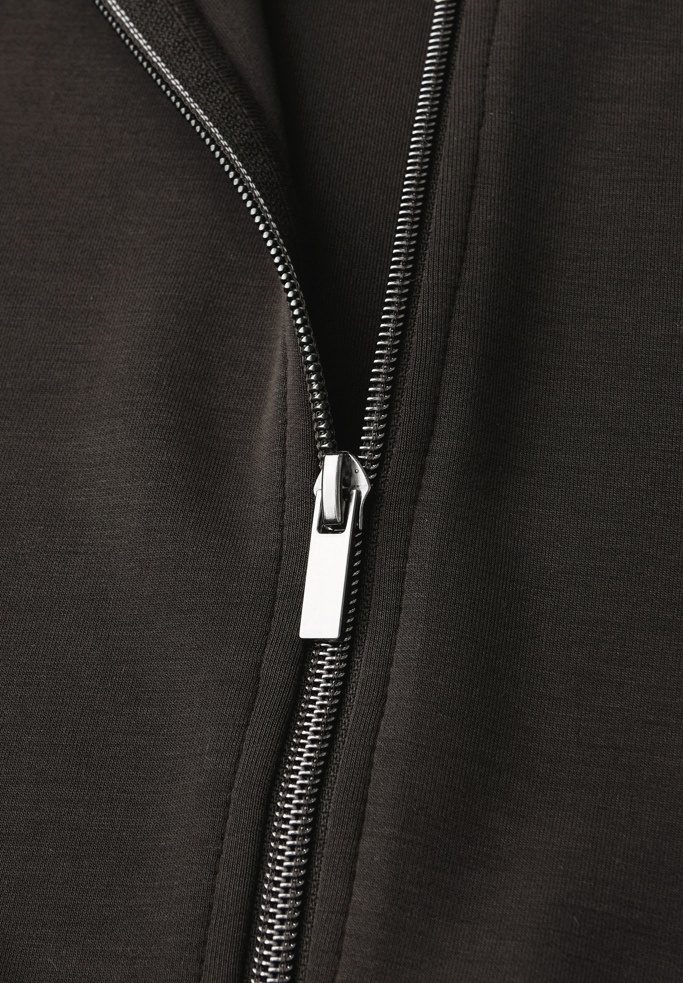 Silk-Look Jacke mit Zipper