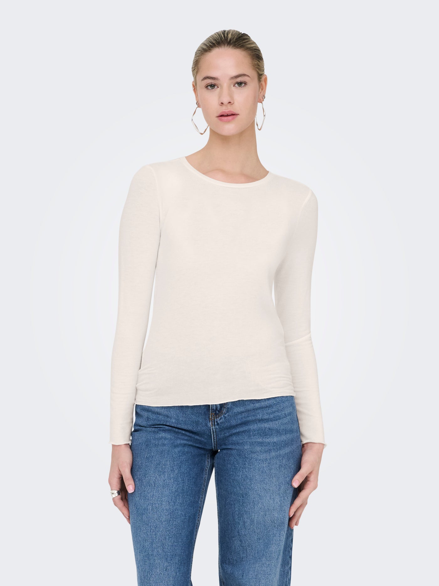 ONLVIRRO O NECK L/S TOP BOX JRS