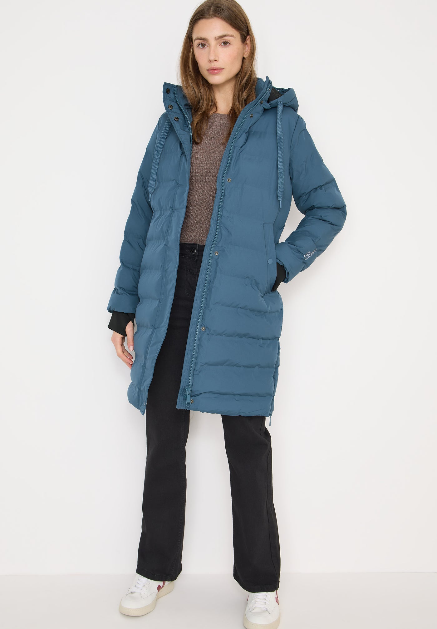 Mantel mit verklebten Nähten