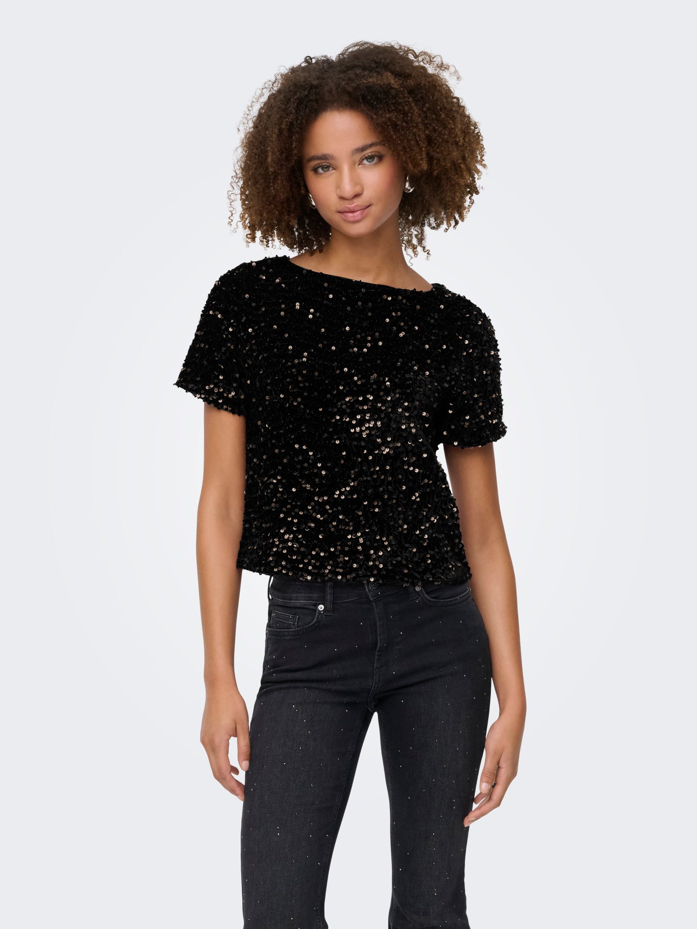 ONLANIKA SS SEQUINS BOAT TOP WVN