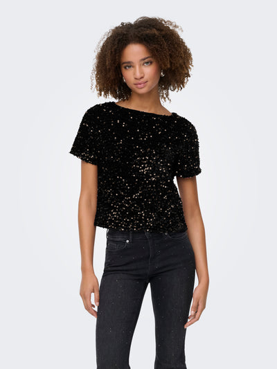 ONLANIKA SS SEQUINS BOAT TOP WVN