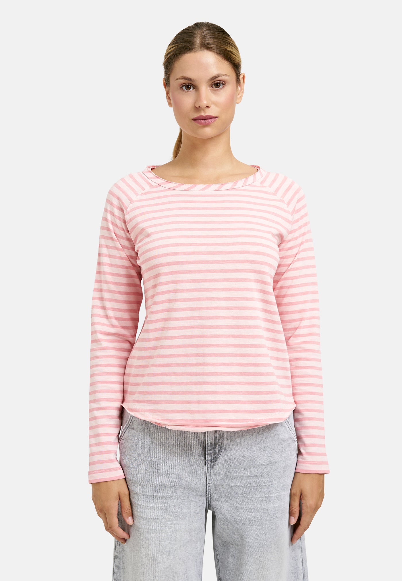 Regular Basic Sweat Raglan Striped