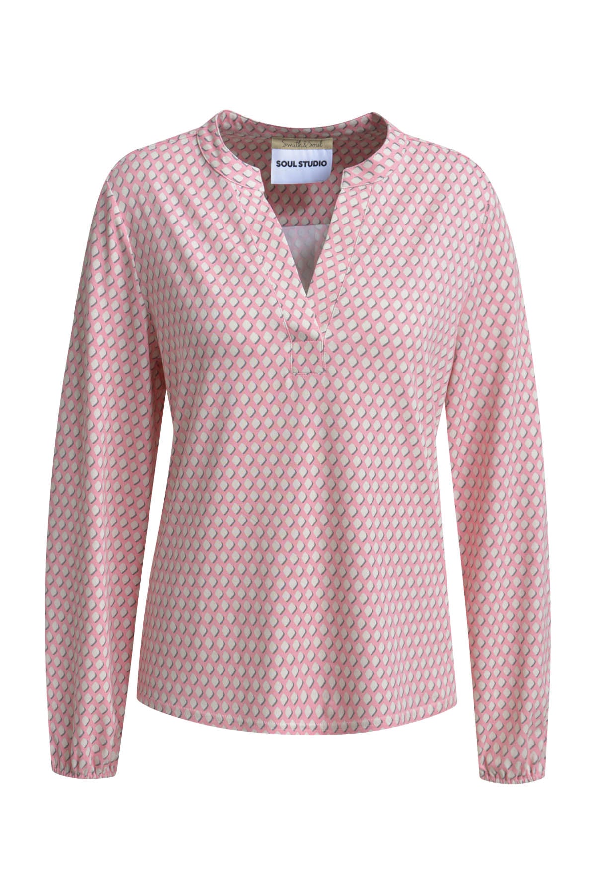 Relaxed Jersey Shirt Blouse AOP