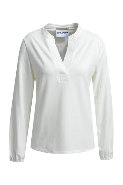 Relaxed Jersey Shirt Blouse