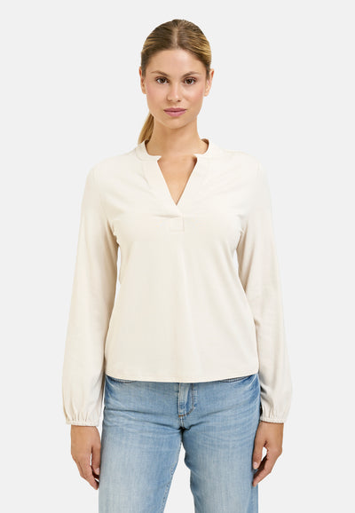 Relaxed Jersey Shirt Blouse