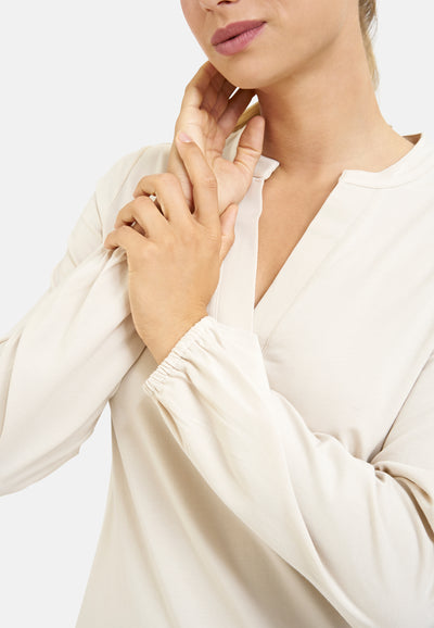 Relaxed Jersey Shirt Blouse