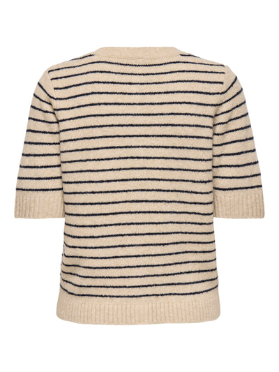 ONLCHESTER LIFE SS STRIPE CARDI CC KNT