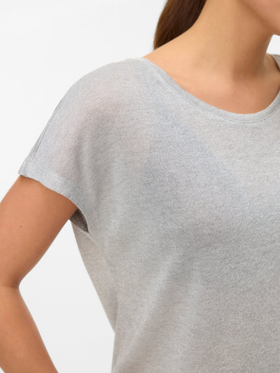 VMSARAH AVA GLITTER SS TOP JRS NOOS