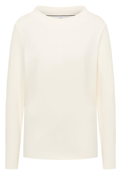 Funnelneck Shirt in Unifarbe