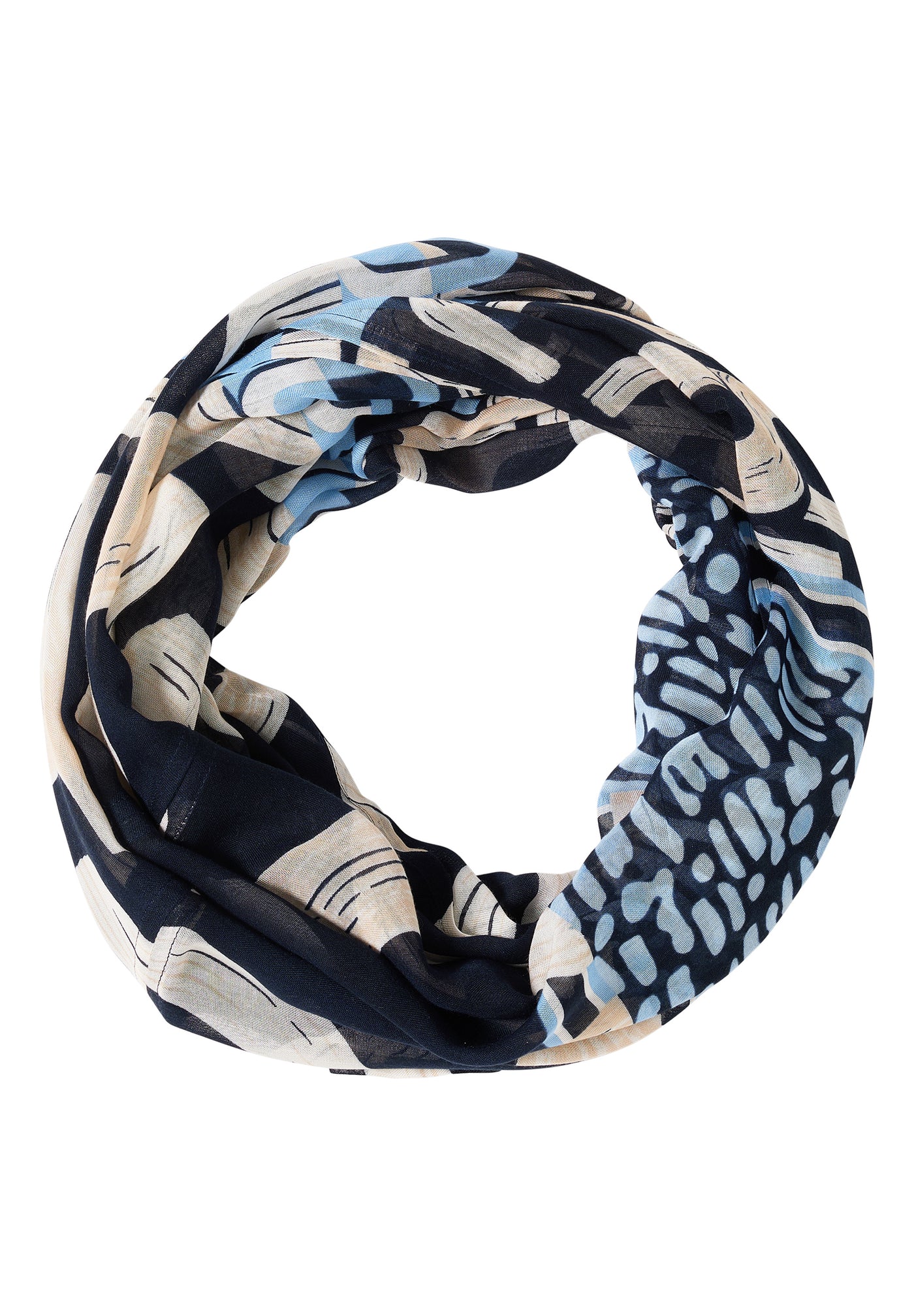 Gemusterter Loop-Schal