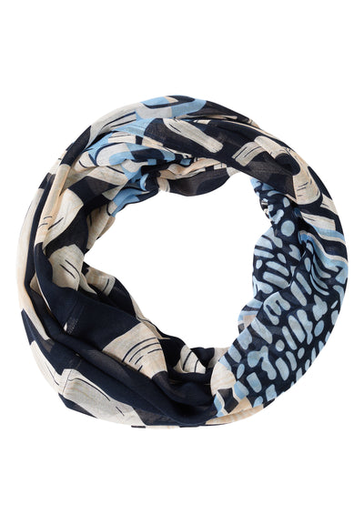 Gemusterter Loop-Schal