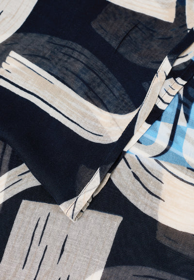 Gemusterter Loop-Schal