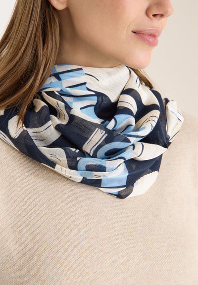 Gemusterter Loop-Schal